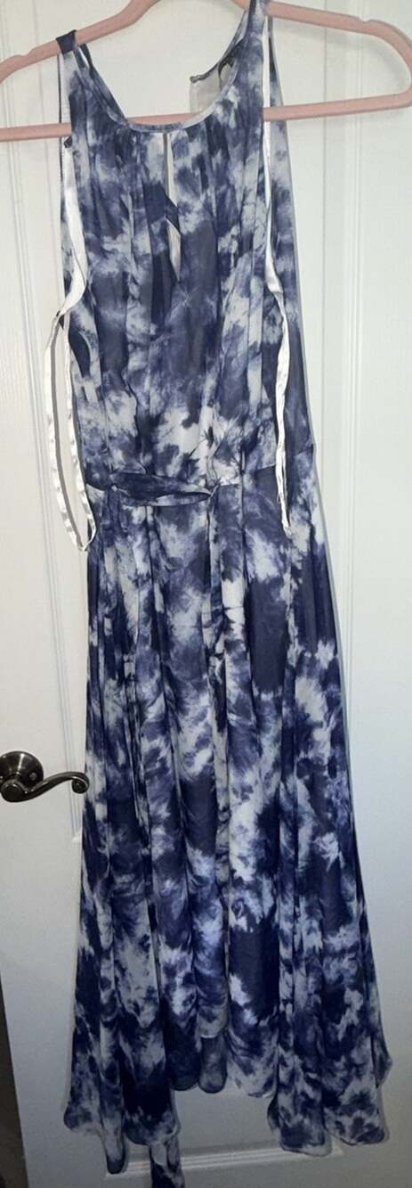 Women’s Alex Marie Tye Dye Style Abstract Long Dress Size 10 (AY4)